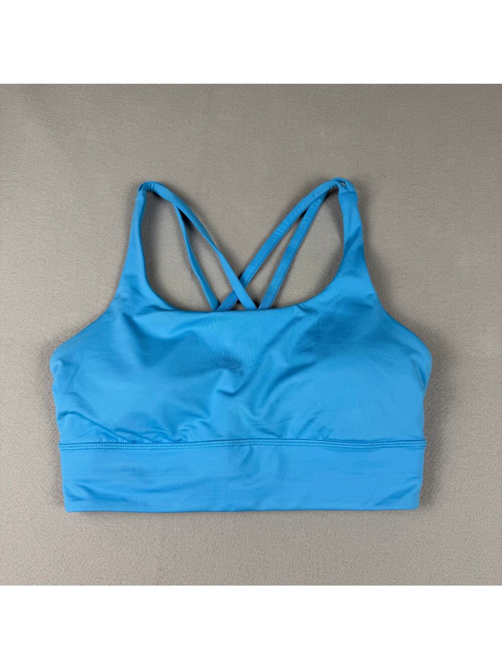 Lululemon Energy Bra Long Line Blue Size 8